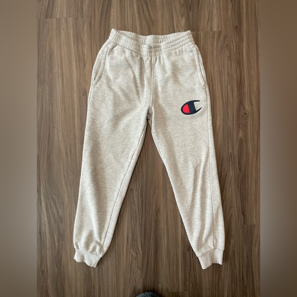 Champion Gray Sweatpants with Elastic Waistband and Tapered Leg size M - Picture 1 of 5